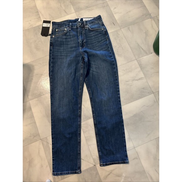 RAG & BONE NINA HIGH RISE Ankle Cigarette Jeans IN JASPER WOMEN'S SIZE 25 - Picture 3 of 3